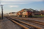 BNSF 782 takes a Cement train Nb up uhe hannbial sub.